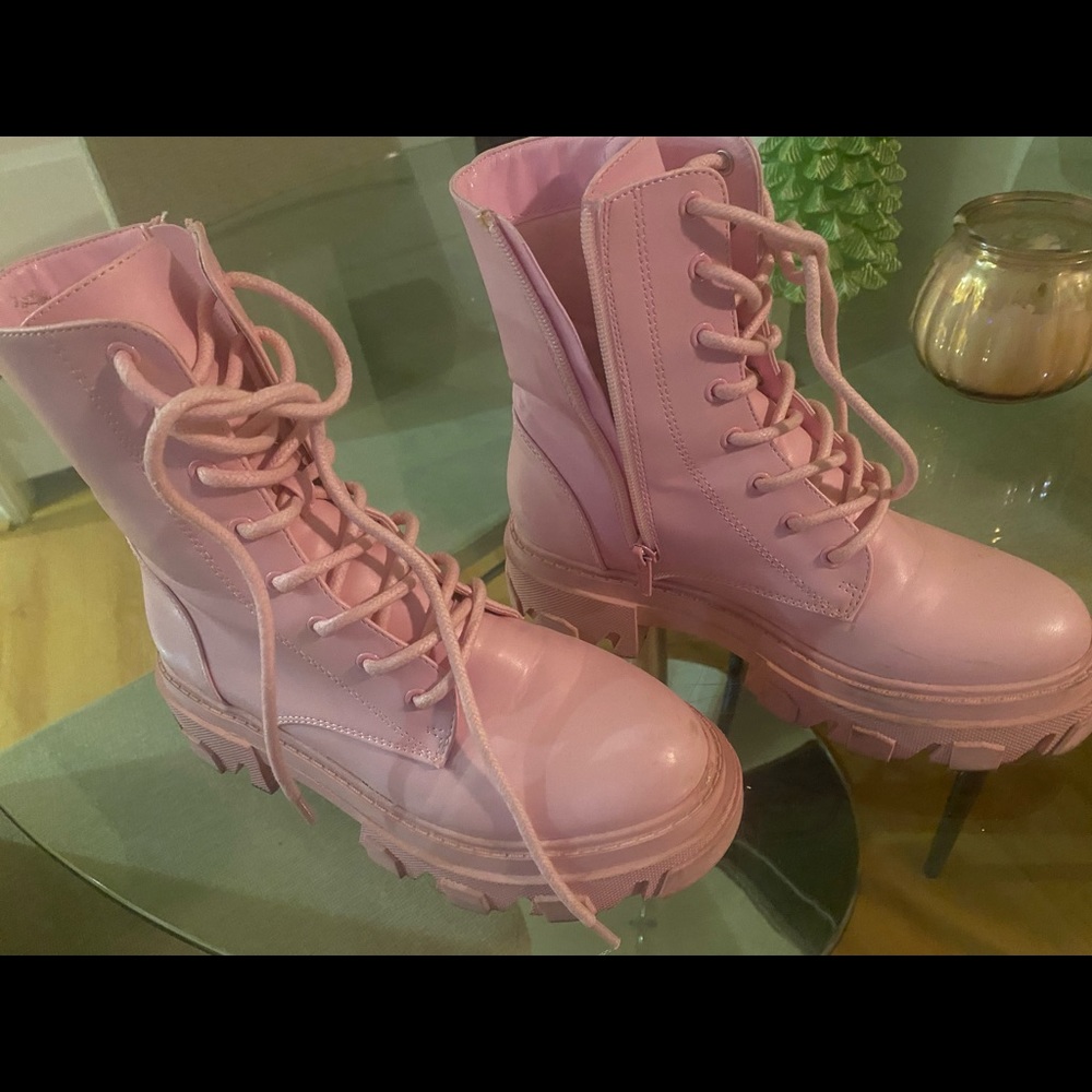 Pink boots